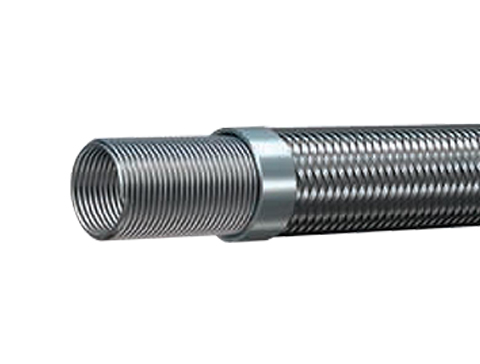 Manguera estrecha de metal corrugado de acero inoxidable